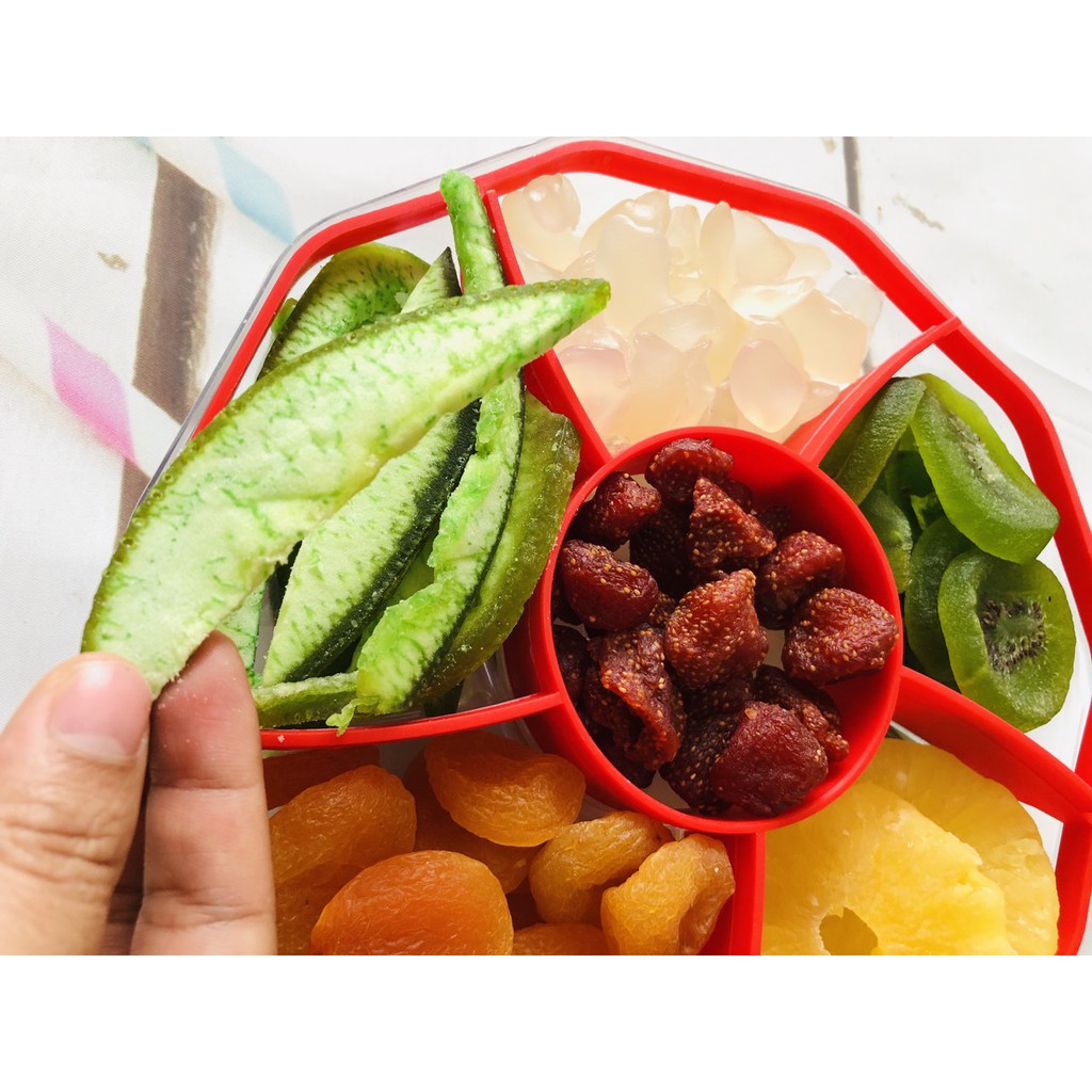 Trái cây sấy dẻo đóng hộp 600g đặc biệt