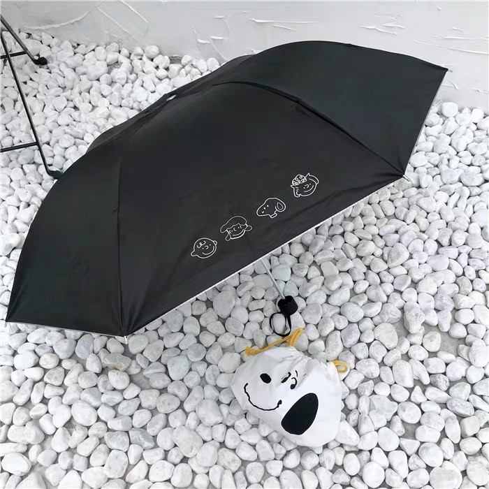 Dù Che Nắng Mưa Tự Động In Hình Snoopy Kiểu Hàn Quốc Dễ Thương