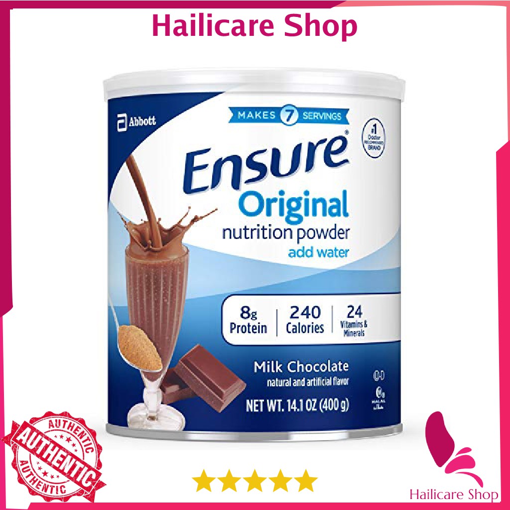 [Nhập Mỹ] Sữa Ensure Original Nutrition Shake Powder Vanilla/ Chocolate