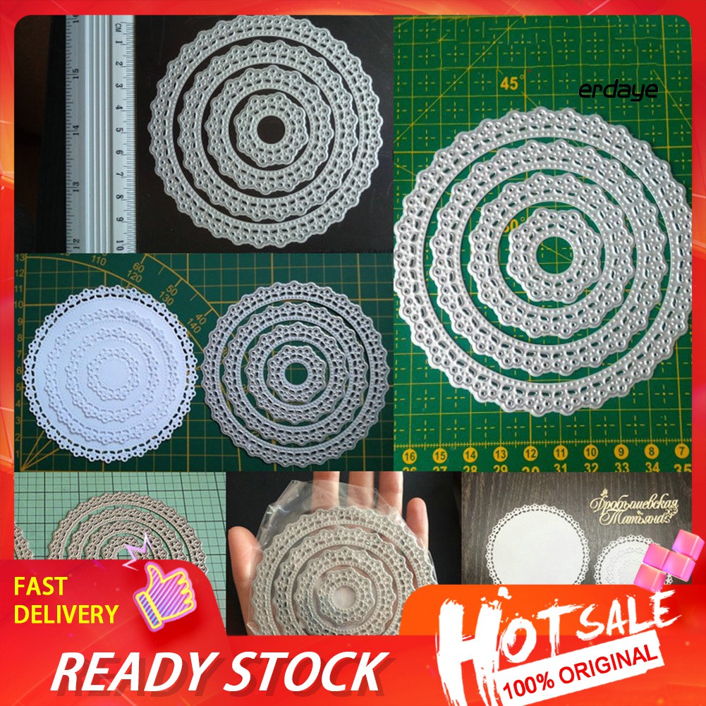 Khuôn Cắt Giấy Kim Loại Khung Tròn Xinh Xắn