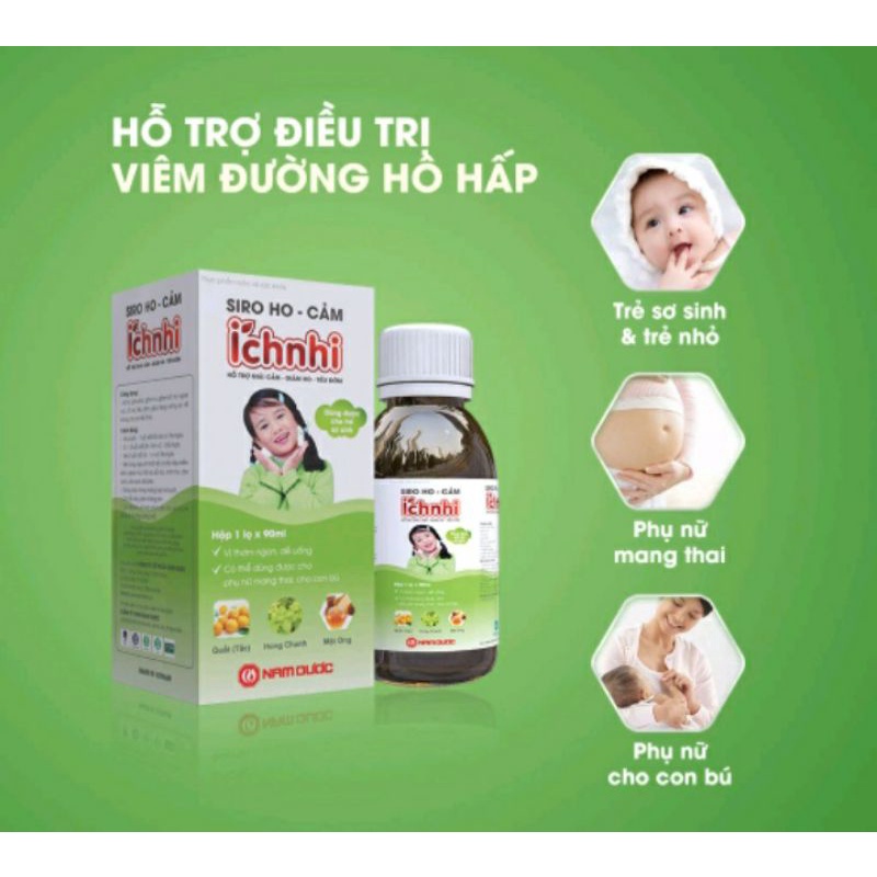 ✅ SIRO HO CẢM CÚM ÍCH NHI 90ML