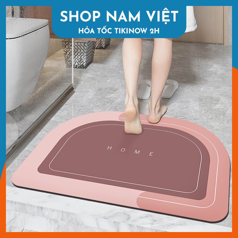 Thảm nhà tắm, nhà bếp NAVIVU siêu thấm nước, chống trơn trượt tối giản, hiện đại