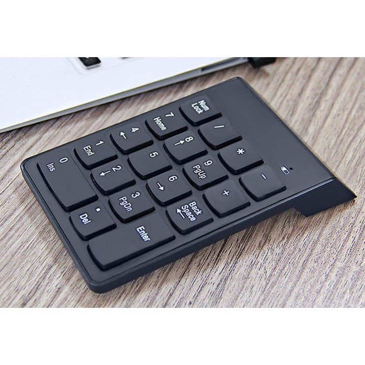 Bộ 2 sản phẩm kết nối không dây với laptop Bút trình chiếu PP 1000+Bàn phím số không dây Mini Number Keyboard