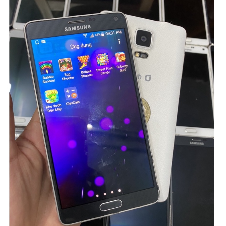 Điện thoại Samsung Galaxy Note 4-1Sim Ram3/32G Chữa Cháy Máy Màn Hình Ám Giá Rẻ
