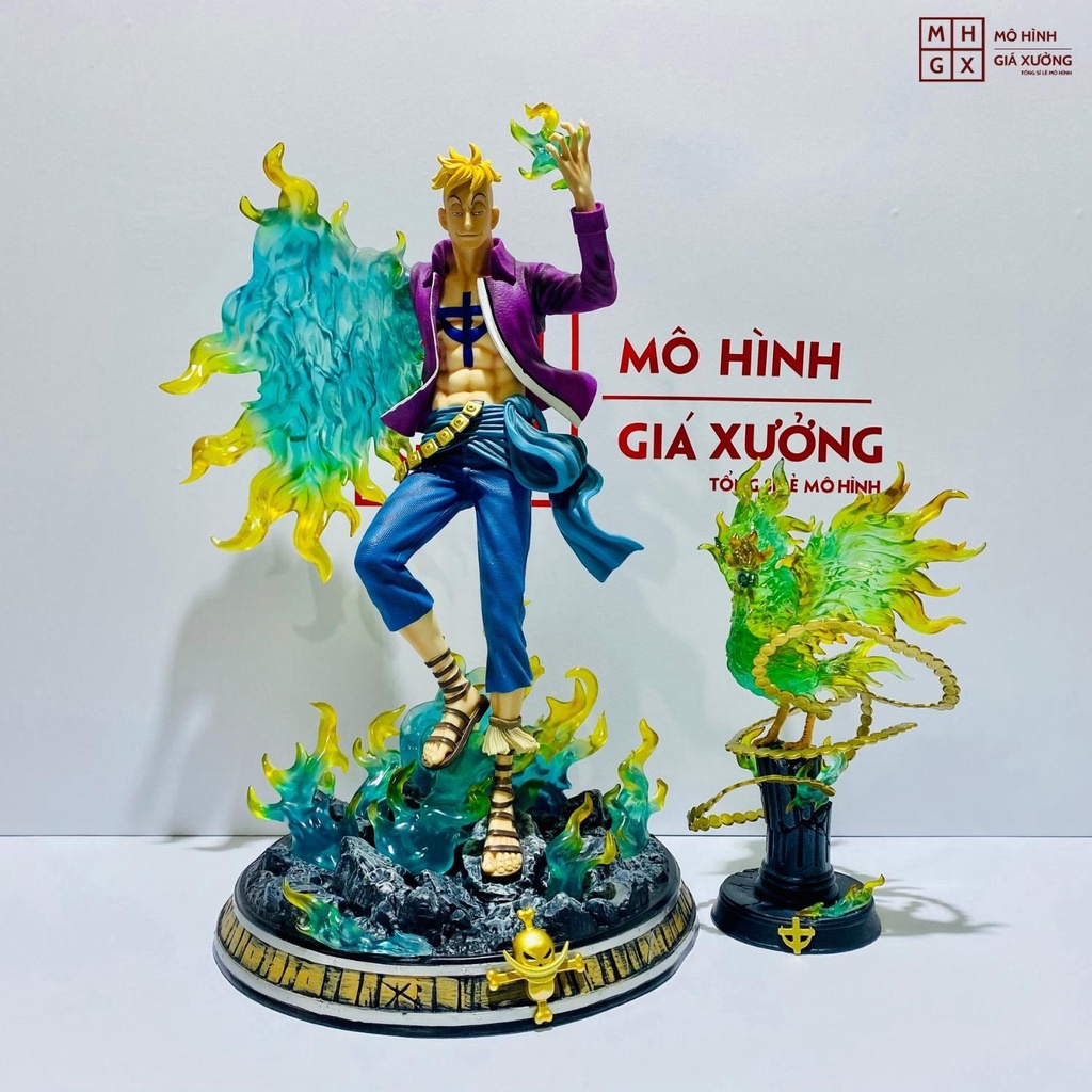 Mô hình One Piece Marco phượng hoàng Cao 45cm có đèn led tặng mô hình phượng hoàng , figure mô hình one piece giá xưởng