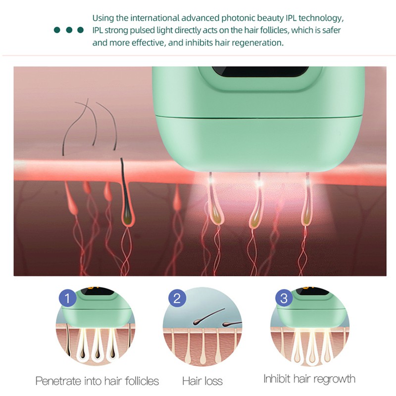 Máy Cạo Lông CkeyiN MT118 IPL 990000 Bằng Laser Chuyên Nghiệp / Cạo Lông Không Đau / Làm Đẹp Trẻ Hóa Da