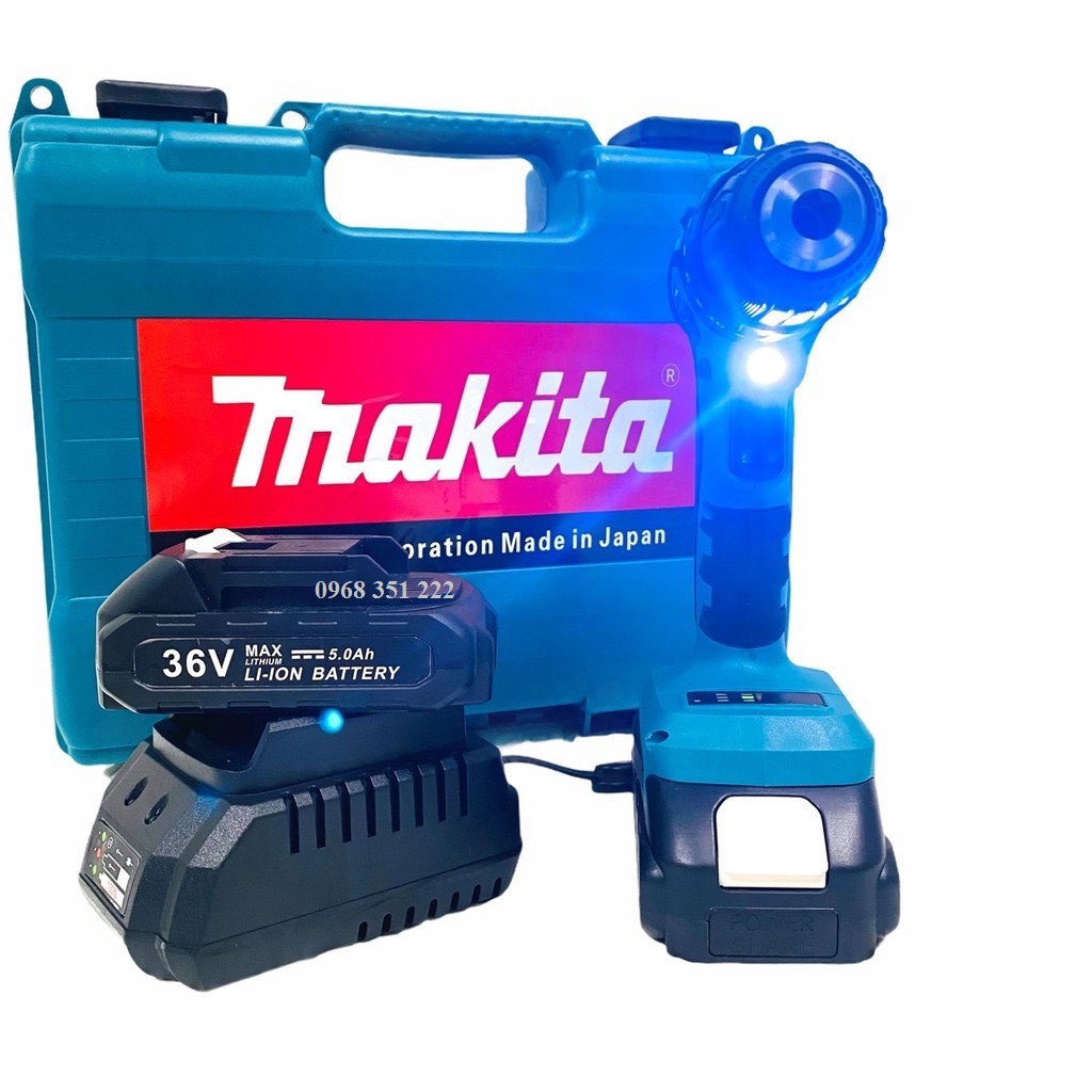 Máy Khoan Pin MAKITA 36V  Động Cơ Không Chổi Than, đầu auto lock 10mm