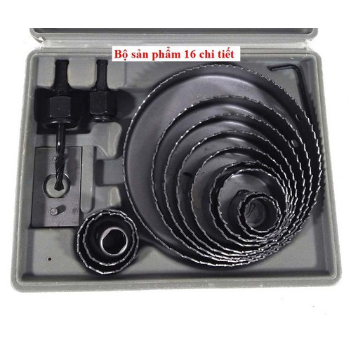 Mũi khoan khoét lỗ 16 chi tiết