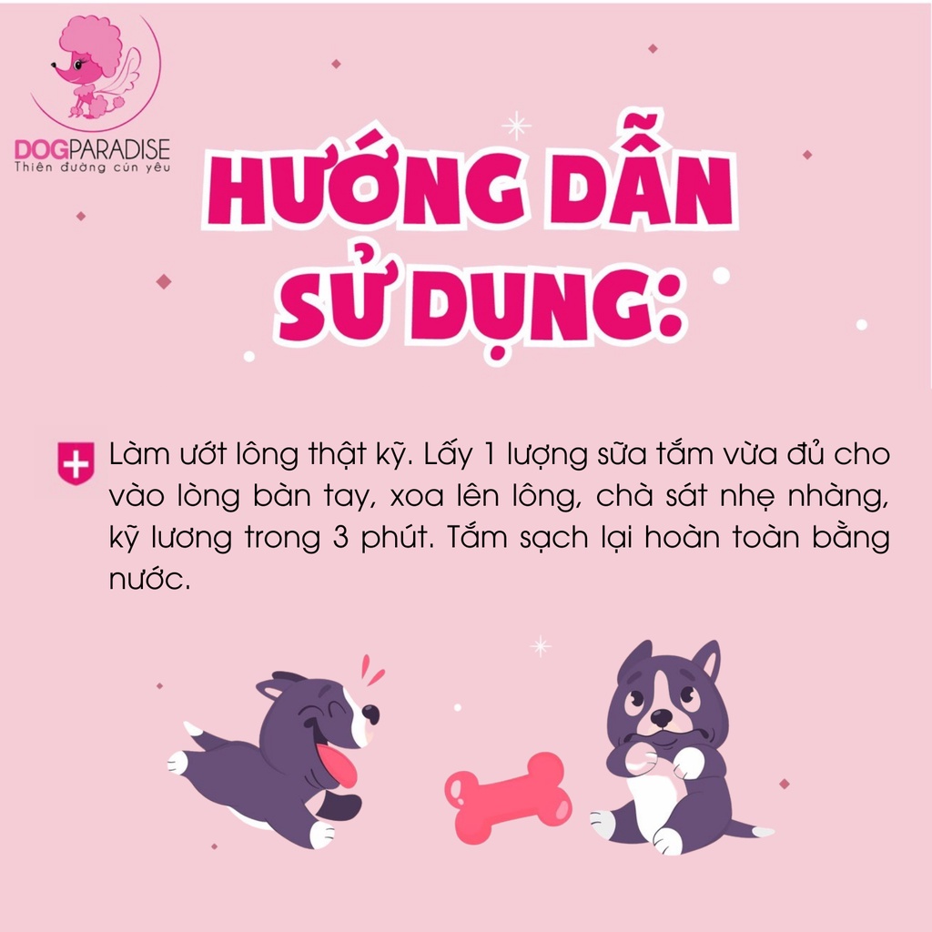 Sữa tắm cho thú cưng Yú đa dạng hương thơm chiết xuất từ thiên nhiên 400ml - Dog Paradise