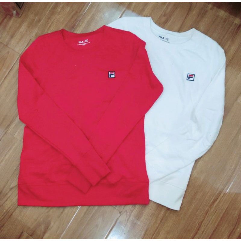 Áo sweater nỉ mỏng Fila | BigBuy360 - bigbuy360.vn