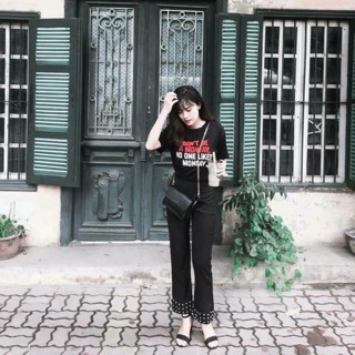 Quần Zara đính ngọc trai