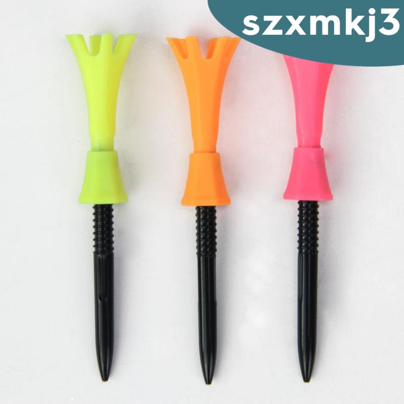 [In stock] 3 Pieces Plastic Golf Tees Oriented Guide Rotatable Flex Tees Guide Tee