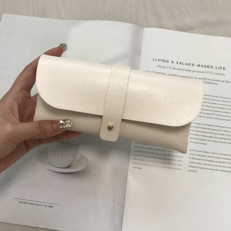 Mắt kính mát nam nữ cao cấp thời trang vuông oversize chống tia UV, kèm bao da đựng kính