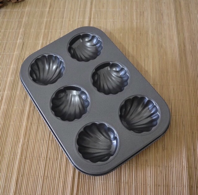 Khuôn Chống Dính 6 ô Hình Vỏ Sò