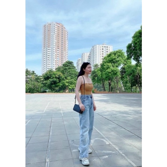 [Mã 12FASHIONSALE1 giảm 10K đơn 50K] Quần Jean Ống Rộng GÀI EO Ulzzang Unisex Hot hit