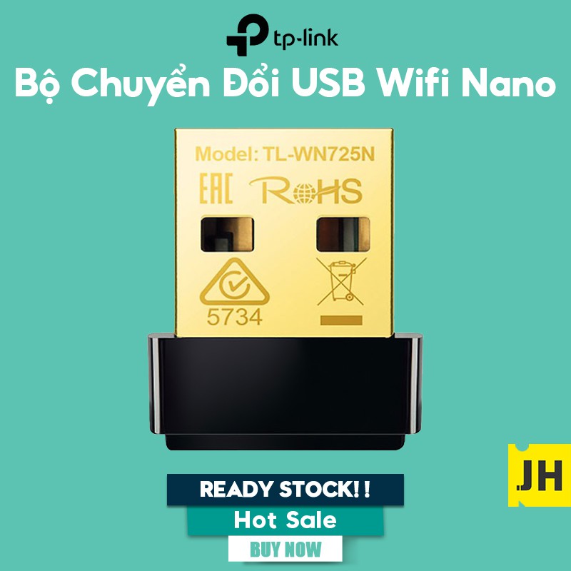 Bộ Chuyển Đổi USB Wifi Nano TP-Link TL-WN725N Chuẩn N 150Mbps - cổng cắm mạ vàng