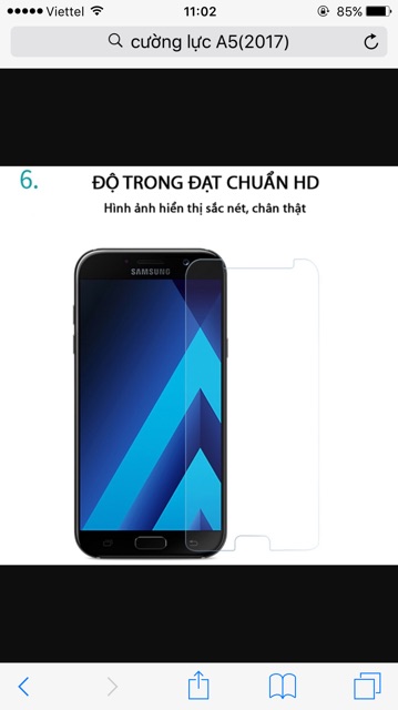 Combo:3 cường lực( A7-2017;A5-2017;Ip6S)+ Dán cácbon ip6S