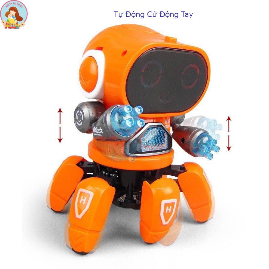 Đồ Chơi Trẻm Em Robot Dancer Nhảy Múa phát sáng Cho Bé Trai, Bé Gái,Có Đèn Có Nhạc Giả Trí Vui Nhộn