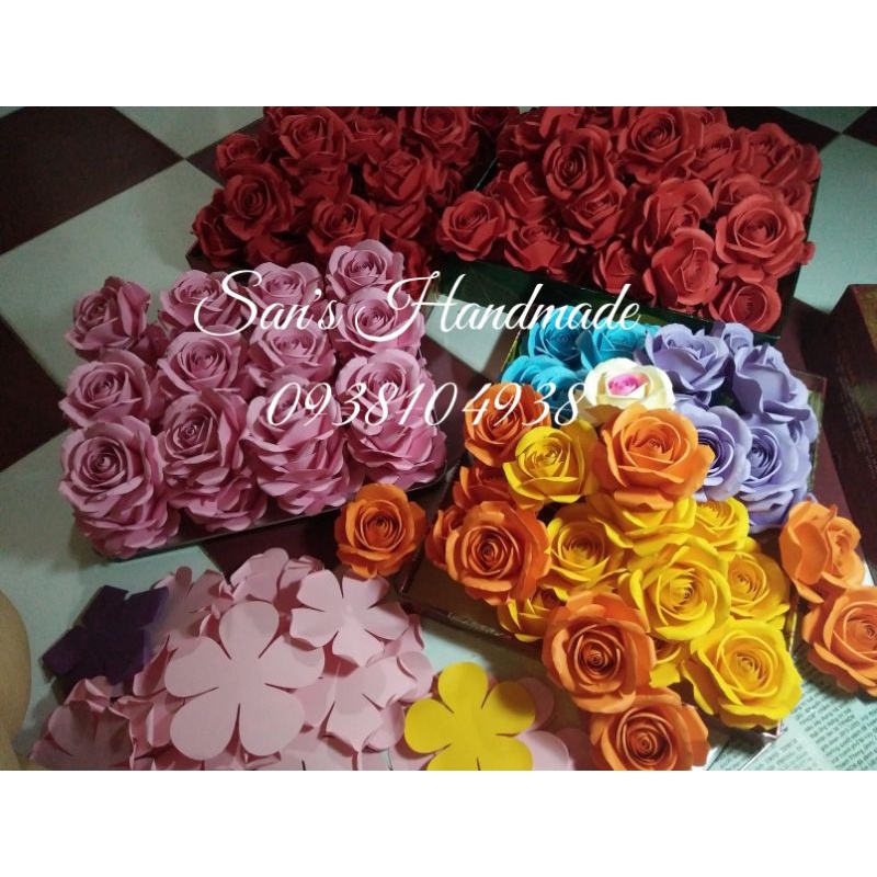 Sỉ lẻ đầu hoa hồng giấy mỹ thuật bền màu