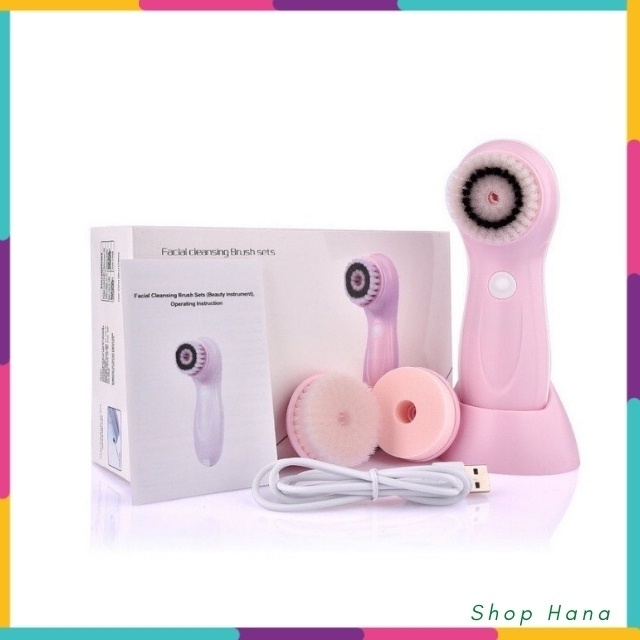 Máy rửa mặt mini xoay 360 độ dụng cụ làm đẹp và chăm sóc da tại nhà cho các chị em HNH023