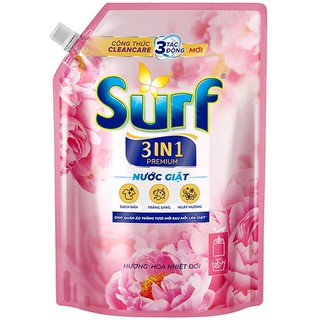 [CHỈ GIAO NOWSHIP] NƯỚC GIẶT SURF 3 IN 1 PREMIUM HƯƠNG HOA NHIỆT ĐỚI 2,2KG