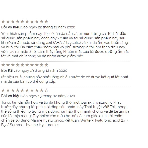 (Bill Canada) The Ordinary Hyaluronic Acid 2% + B5, Serum cấp nước và phục hồi da sau mụn | BigBuy360 - bigbuy360.vn