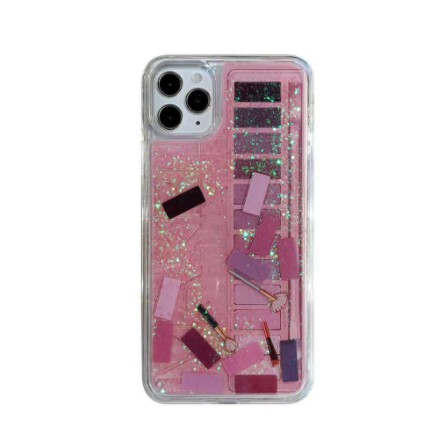 Ốp Điện Thoại Kim Tuyến Nước Hình Bảng Phấn Mắt Trang Điểm Cho Iphone 12 11 Pro Xs Max Xr Xs X 7 8 6 6s Plus