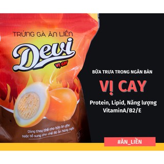 Trứng gà ăn liền Devi vị cay túi 10 quả