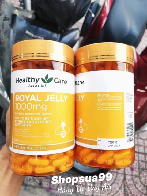 Sữa Ong Chúa Healthy care Royal Jelly 1000mg 365 viên