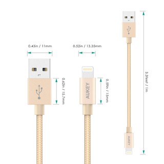 Cáp Lightning MFI Aukey CB-D16