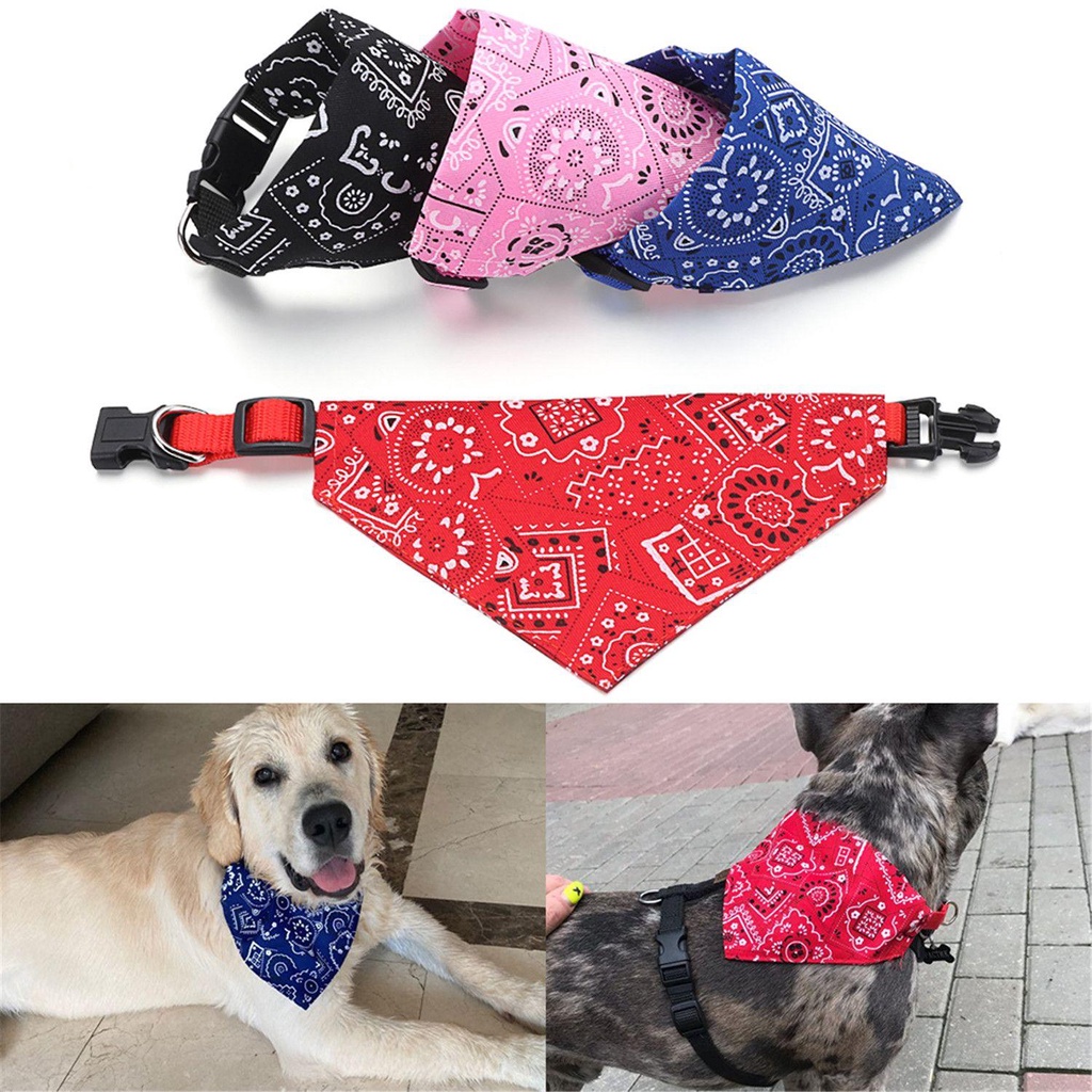 Shoukey Vòng Cổ Dạng Bandanas Trang Trí Cho Chó Kerchief