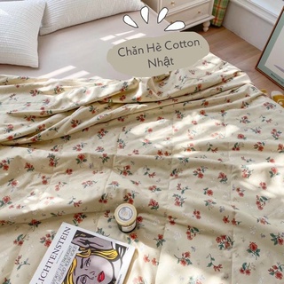 Chăn Hè Cotton Nhật Mềm Mát Thấm Hút Tốt Shinbedding