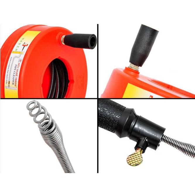 [SALE 50%] Thông Tắc Cống. Thông Cống Nghẹt. Dụng Cụ Thông Cống Dây Dài 5m Chuyên Nghiệp Dạng Lò Xò, Dễ Dàng Sử Dụng