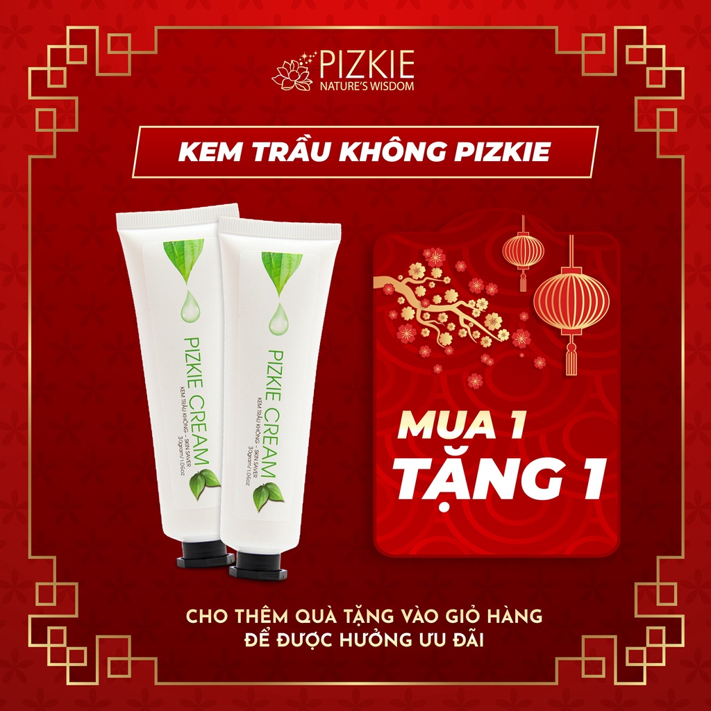 Kem Trầu Không Pizkie Cream Cho Da Bị Chàm Sữa, Viêm Da Cơ Địa 30gr