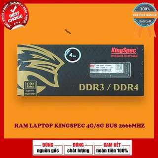 Ram Laptop Kingspec 4G/8G Bus 2666MHz
