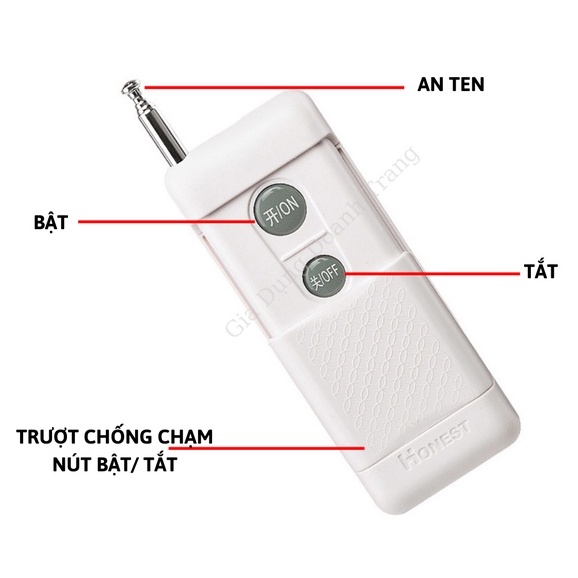 Công tắc điều khiển từ xa Honest HT-6220ZRD 1000m công suất lớn 30A