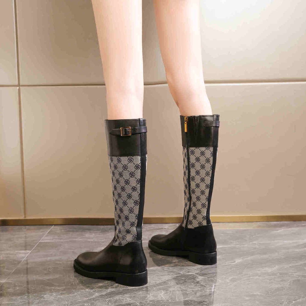 Giày bốt Martin cổ cao tới gối thiết kế sành điệu cho nữ | BigBuy360 - bigbuy360.vn