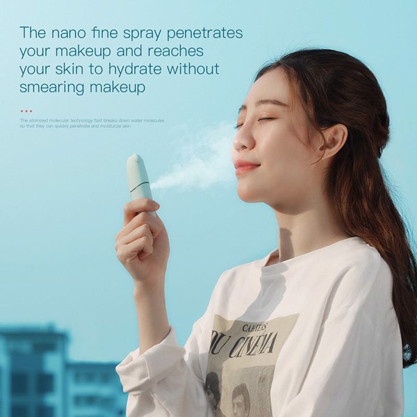 Máy phun sương cầm tay Baseus Portable Moisturizing Mini Sprayer (USB Charging, Nano Humidifier, Beauty Skin Care