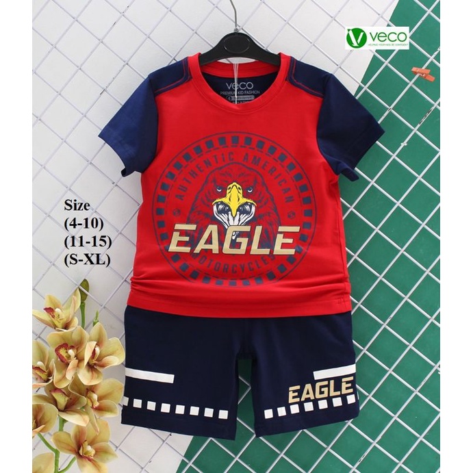 Bộ thun bé trai veco đại bàng 22-24kg