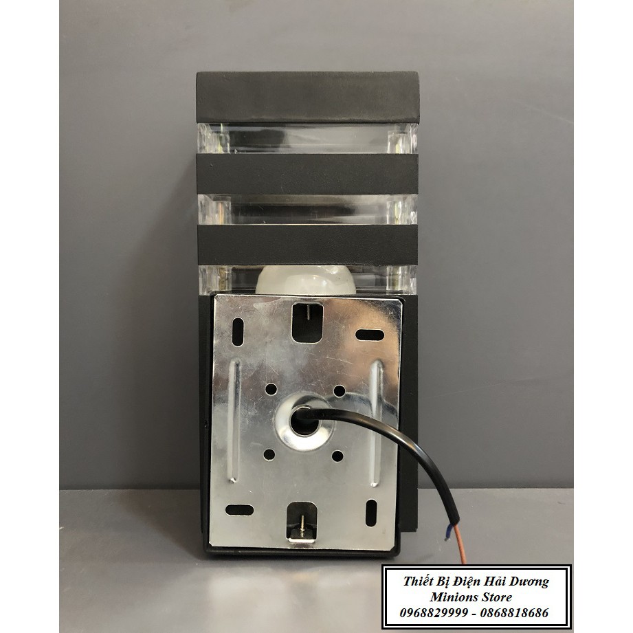 Đèn tường Atimol 1 Đầu Đui E27 3358/1 - Gắn trụ cổng sân vườn cầu thang sang trọng - Hợp kim Nhôm Chống rỉ ô xi hóa