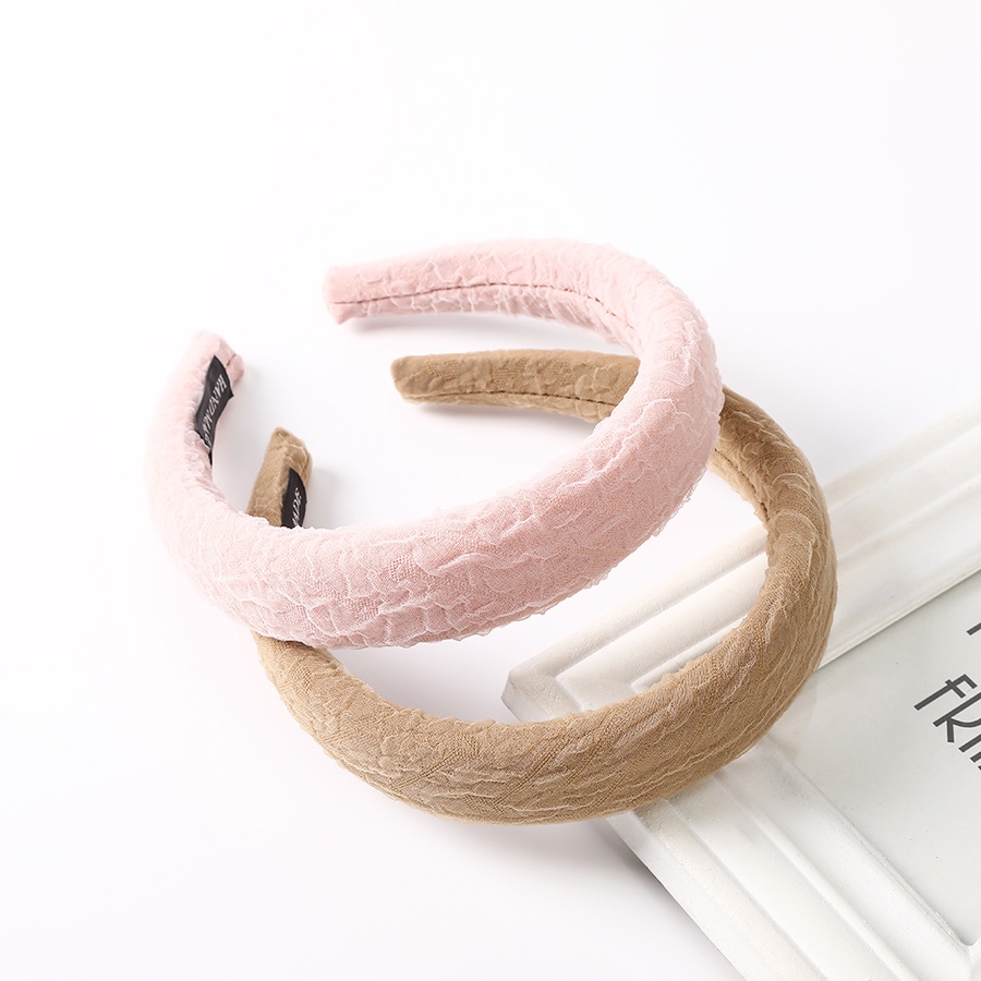 Băng Đô Cài Tóc Phối Lưới Ren 3cm Phong Cách Hàn Quốc Dành Cho Nữ