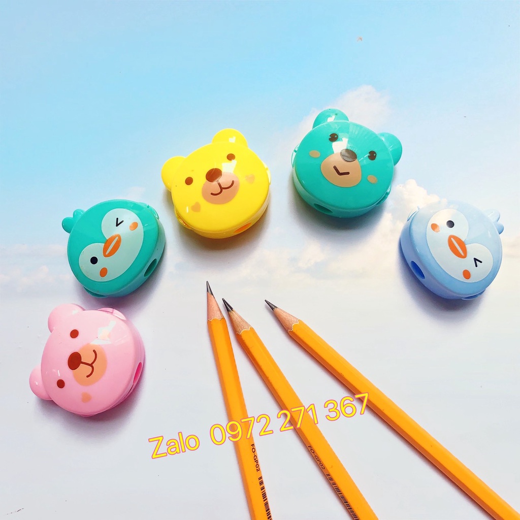 01 cái gọt chì hình mặt thú cute