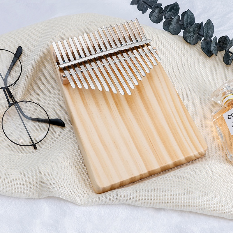 Đàn kalimba giá rẻ gỗ thông Đaklak âm vang to, độ bền cao chống mói mọt hàng có sẵn giao nhanh 2H dễ gắn sticker