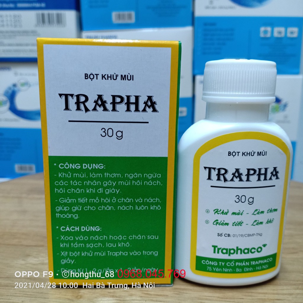 Bột khử mùi TRAPHA 30g