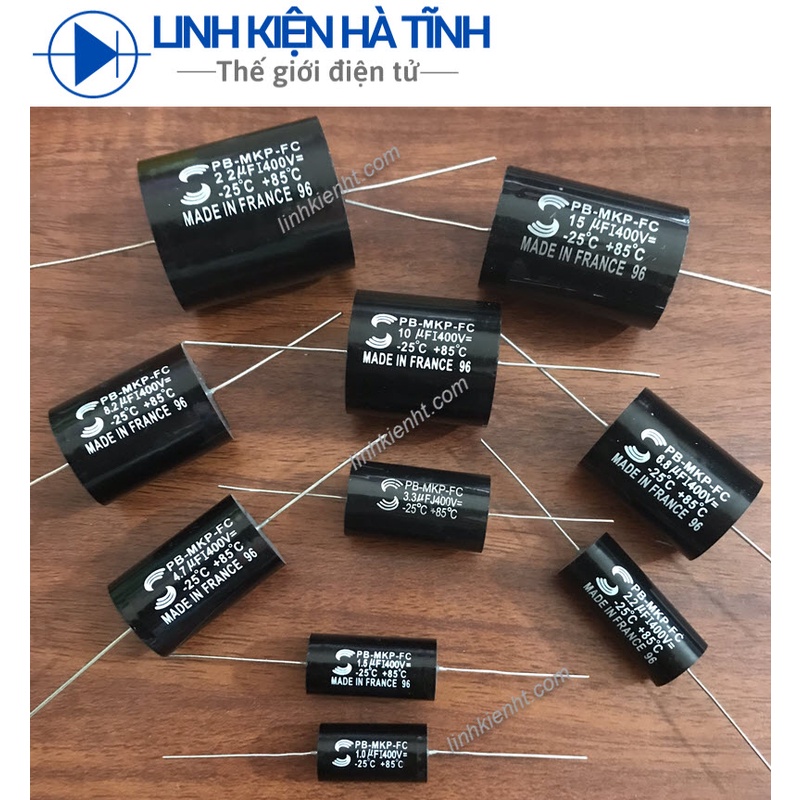 Tụ phân tần tụ loa MKP 1uf 1.5uf 2.2uf 3.3uf 4.7uf 6.8uf 8.2uf 10uf 12uf 15uf 22uf 400V SULUN LOẠI TỐT