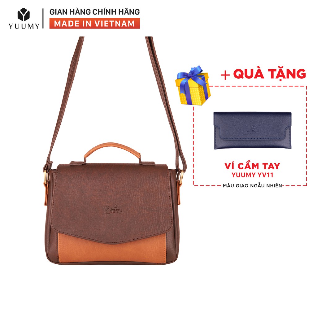 Túi đeo chéo nữ thời trang YUUMY YN31 nhiều màu (Tặng ví cầm tay YV11)