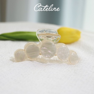 Kẹp tóc càng cua nữ Cateline nhựa trong xà cừ sang chảnh - PKTCL10