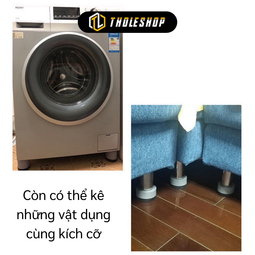 Đệm Chống Rung Máy Giặt - Combo 4 Đế Cao Su Kê Cao Tủ Lạnh, Sofa Chống Ồn, Ẩm Mốc 9704