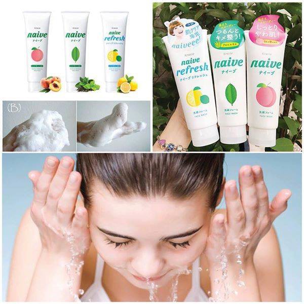 sữa rửa mặt naive nhật bản