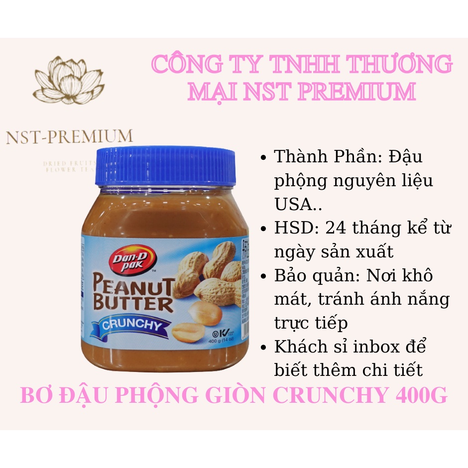 Bơ Đậu Phộng Còn Hạt Crunchy 400g